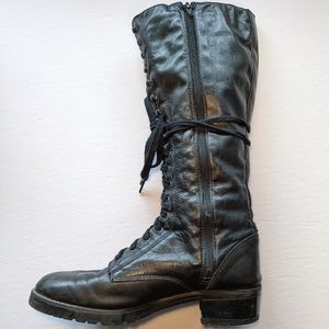 Aldo tall lace up leather boots